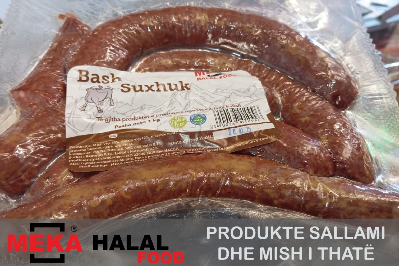 Suxhuk MEKA tirane, Suxhuk tradicional kosovar, Suxhuk cilesor nga Kosova, Suxhuk 100% natyral, Receta tradicionale me suxhuk kosovar, Suxhuk kosove hallal, Dyqan mishi halal te QTU, Dyqan me mish halal te QTU, pike shumice per Suxhuk